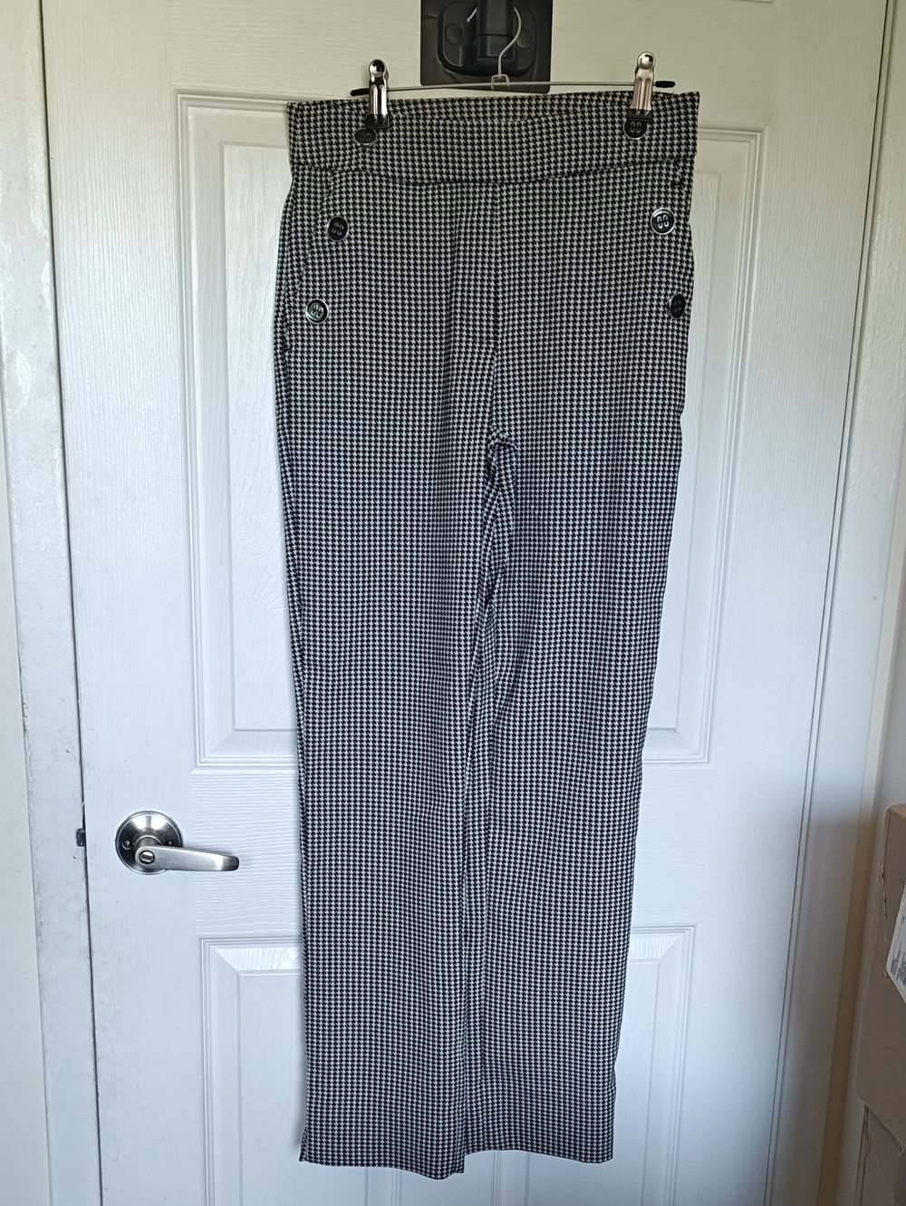 Black and White Houndstooth Women’s Dress Pants